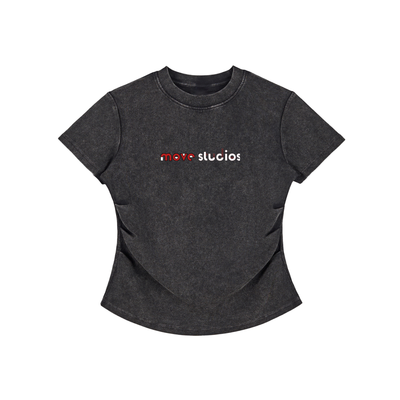 Vintage Washed Bodycon Cotton T-Shirt