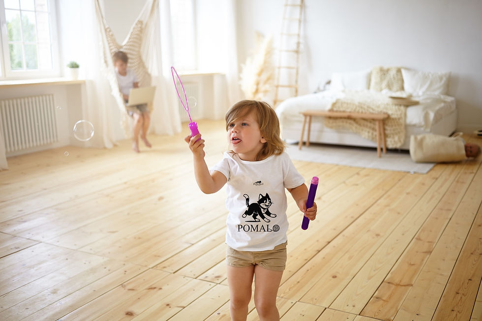 Thumbnail: Kids T-shirt - A little bit of a cat