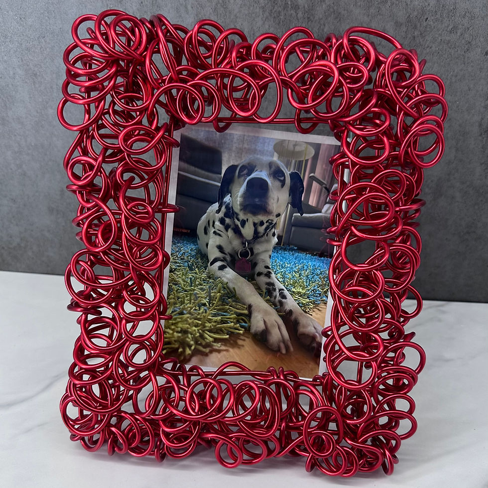 Thumbnail: "Loops" Wire Photo Frame (5"x7"  window)