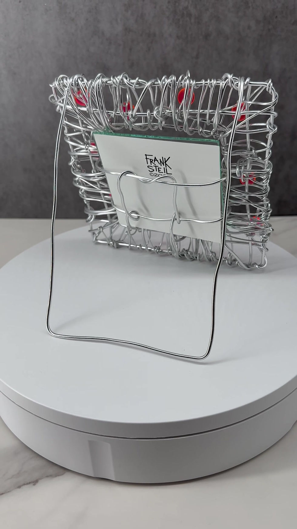 Thumbnail: "Spot"  Wire Photo Frame (4"x4" window)