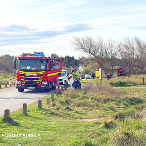 Huge Emergency Response at Formby’s Lifeboat Road This Morning