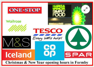 Deck the Halls and Check the Shelves - Formby's Christmas and New Year Opening Hours for Supermarkets and Convenience Stores 2025
