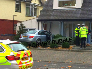 A car went through the window at Elbow Lane Dental Practice....
