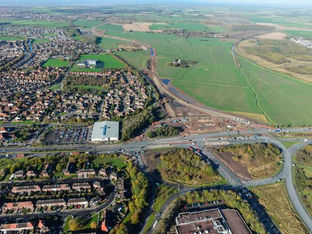 Thornton Bypass - aerial photos show progress on the £19.5million road scheme.....