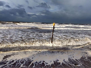 Very high tide expected this morning on Formby beach