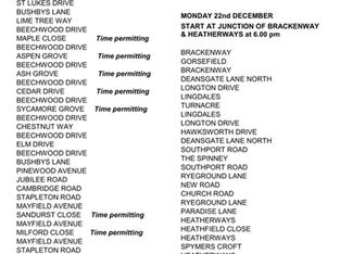 The Formby Rotary Christmas Carol Wagon is on its rounds again tonight.....