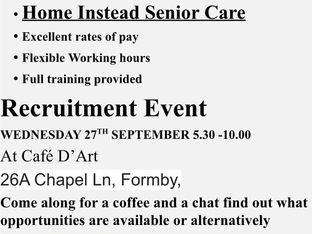 Home Instead Senior Care Recruitment Event