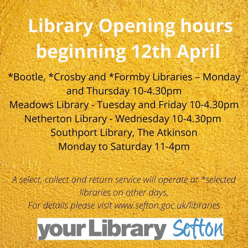 Libraries across Sefton are opening their doors today