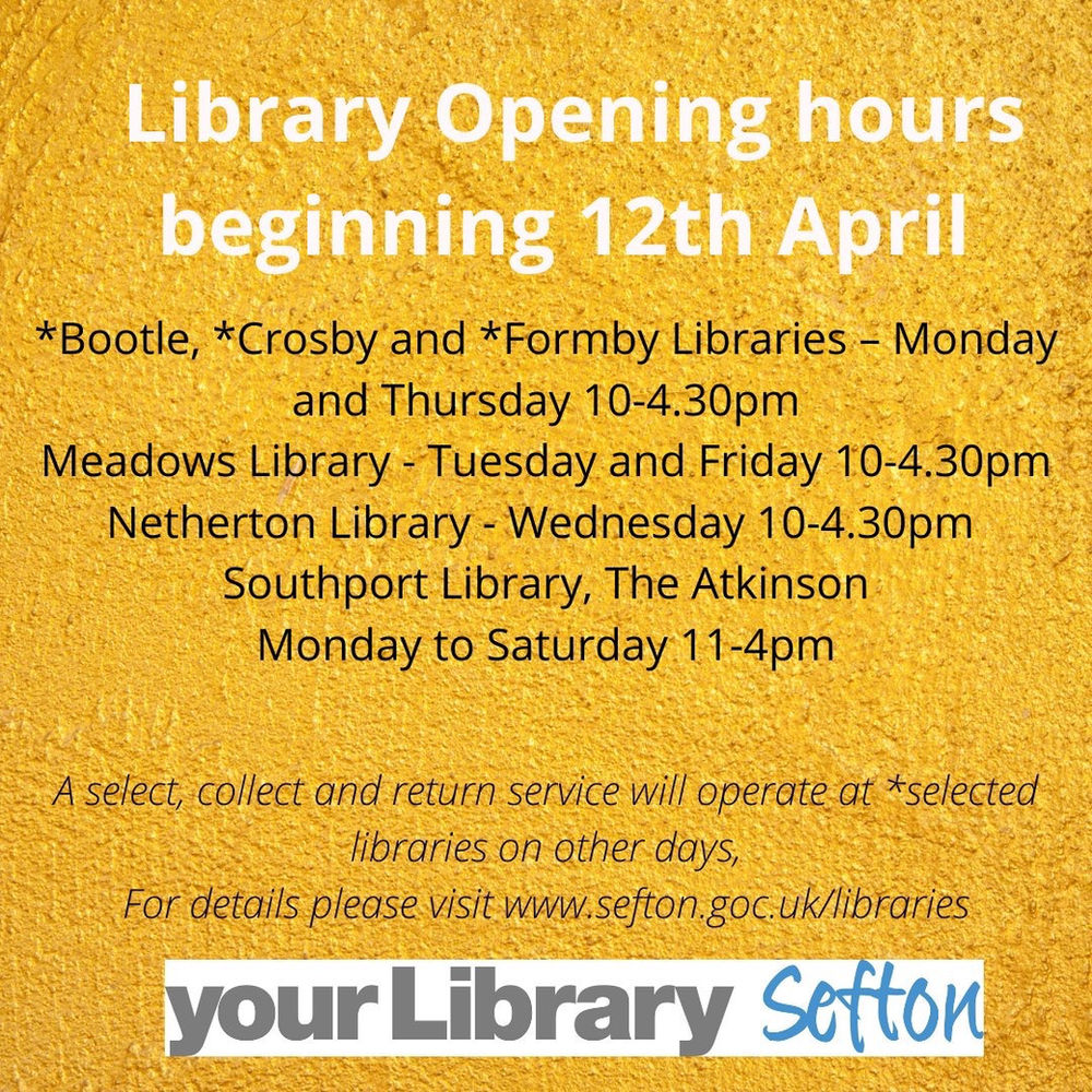Libraries Across Sefton Are Opening Their Doors Today