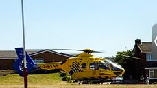 Air Ambulance Lands in Ainsdale – Emergency Services on Scene