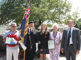 Poem written by a Formby school girl to go into a wreath to represent Formby branch of British Legio