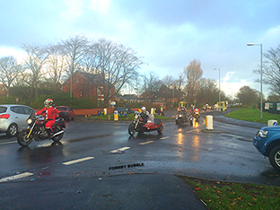 Southport Cruisers annual Christmas Toy run to Clumber Lodge....