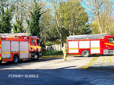 Merseyside Fire & Rescue were re-called to the former school in Freshfield as the fire re-started