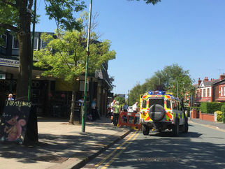 Accident in Formby Village