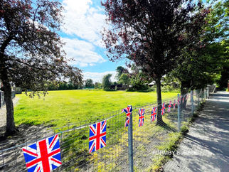 Queen‘s platinum jubilee celebration In the new park today from 2pm to 4pm - everyone welcome