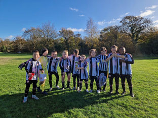 Formby Junior Sports Club’s Under 14 Whites won their first league match of the season and FJSC Under 10 Whites win for the first time