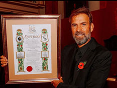 Much loved Formby resident Jurgen Klopp has received the Freedom Of The City of Liverpool