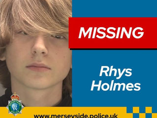 Merseyside Police is appealing for help in finding a 13 year-old boy who is missing in Formby