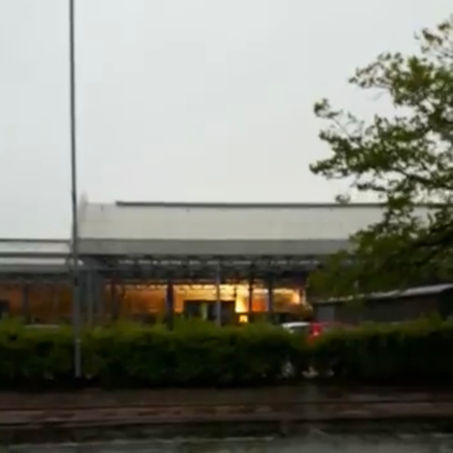 Roaring flames seen at Southport Train Station which caused major delays on the Southport line