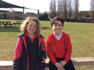 Two children from St Jeromes School in Formby raise over £300 for charity