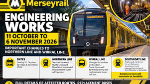 Major Merseyrail Engineering Works from 11 October to 6 November: Full Details of Affected Routes and Replacement Bus Services