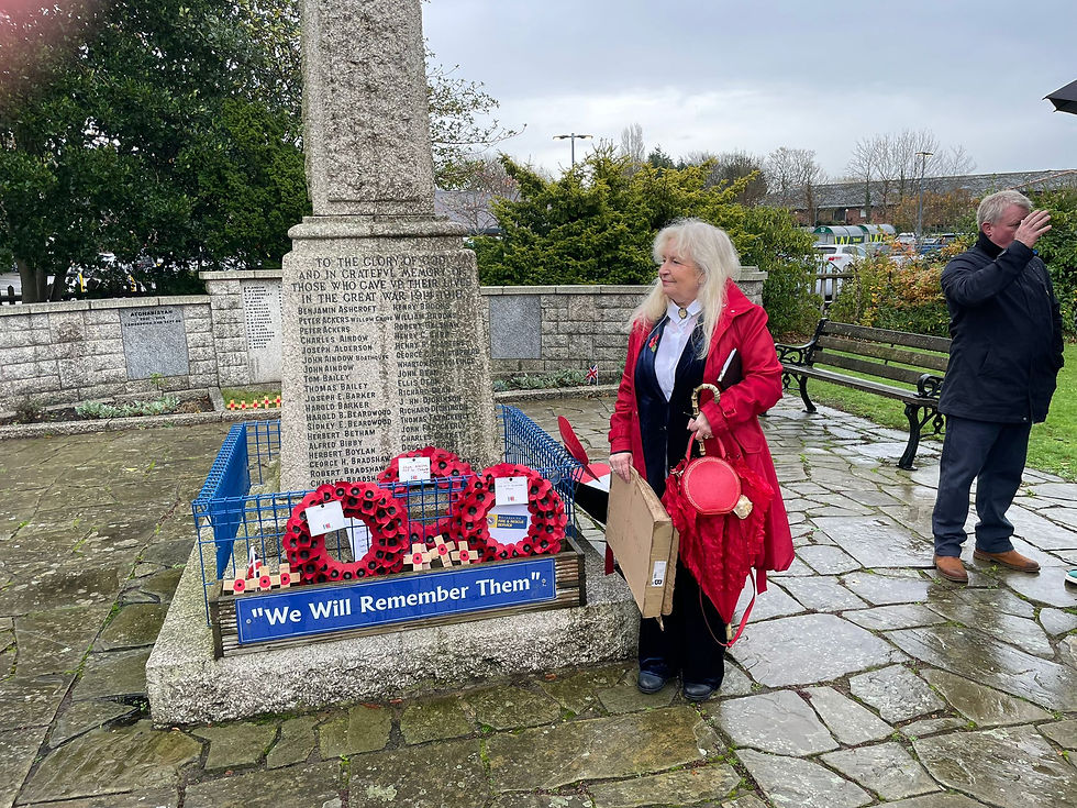 Tina Morris wearing Red, White and Blue