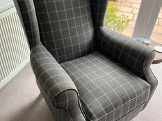 For Sale: M&S Highback Armchair with Manual Foot Riser