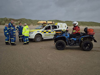 Lifeboat and Coastguard called out to two missing swimmers on Formby beach