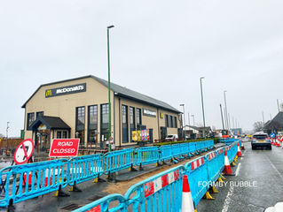 Severe Traffic Delays in Formby Due to Roadworks Outside McDonald’s