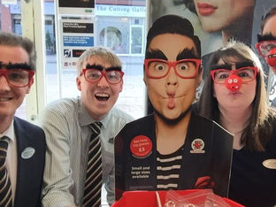 Specsavers in Formby hosts Bake Off event for Red Nose Day.....