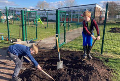 Redgate School started a community allotment and are looking for donations of plants and materials