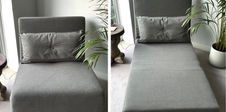 ***UPDATE NOW SOLD***. For Sale: £50ono - Habitat Roma Single Compact Fabric Chairbed – Grey