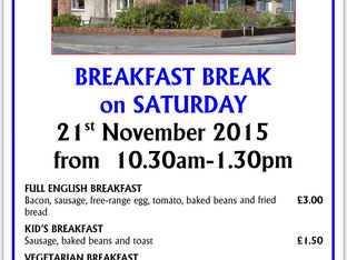 Breakfast Break this Saturday at Luncheon Club