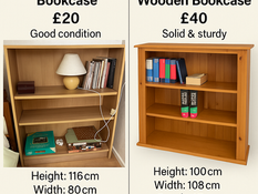 For Sale – Two Bookcases £20 and £40 pick up Formby