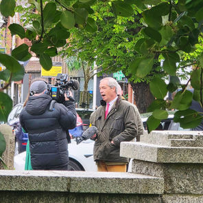 Nigel Farage Visits Formby Ahead of Local Elections
