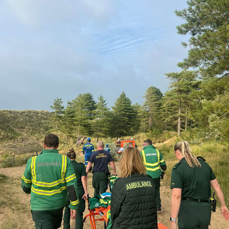 Casualty Rescued After Fall Down Sand Dune in Ainsdale Pinewoods