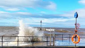 Good Morning on Friday 18th February. Storm Eunice bringing disruptive winds and rain in Sefton