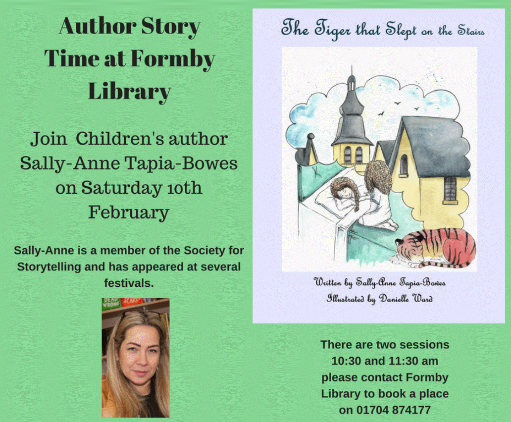 Children's author event at Formby Library
