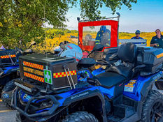 Emergency services join forces to rescue casualty with broken ankle on Formby Beach