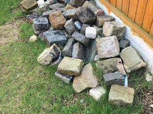 We have some rockery stones to give away if anyone wants them