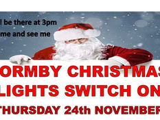 Formby Christmas Lights Switch On Thursday 24th November from 3pm - The village is closed to traffic