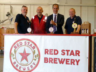 Formby brewery, Red Star wins Gold for its Weissbeer
