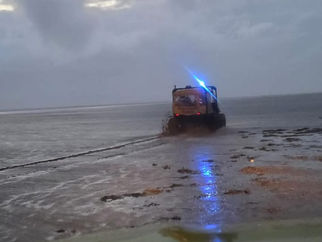 Race against the tide as coastguard scramble in high wind beach drama at Formby