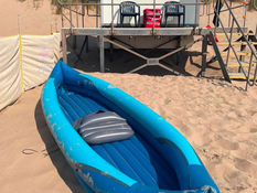Inflatable boat sparks emergency response at Formby Beach