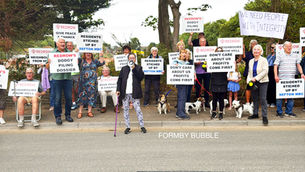 West Lane Protest Brings Breakthrough – But Residents Learn Piling Is Only 40% Complete