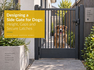 Designing a Side Gate for Dogs: Height, Gaps and Secure Latches