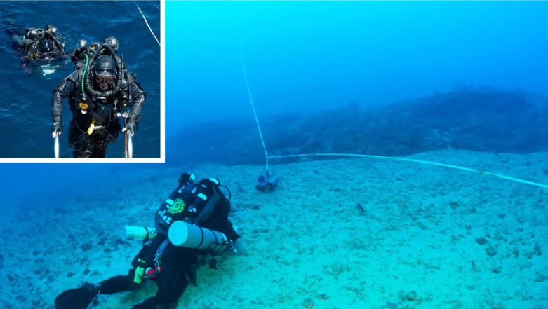 Trabalho de coleta do PELD Abrolhos. Foto: PELD Abrolhos.