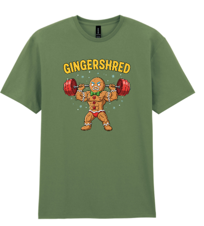 Christmas T-Shirt Gingershred Xmas Gym