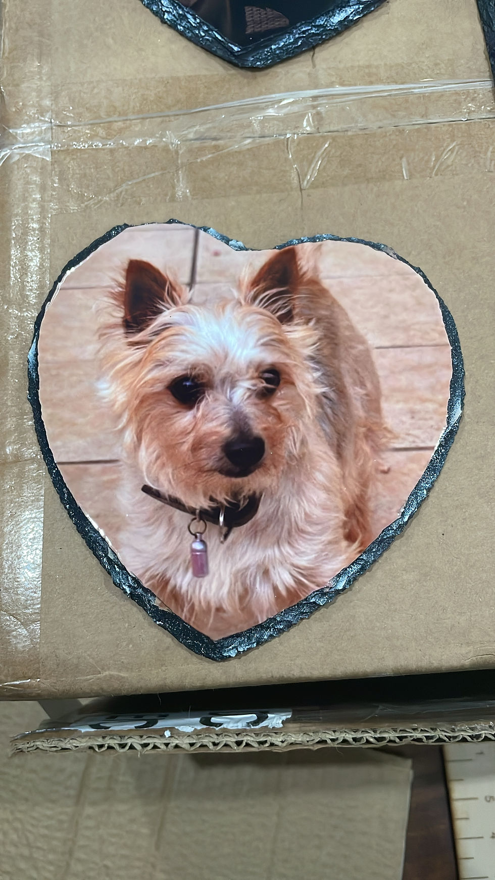 Thumbnail: Photo Rock Slate 15 x 15 - Heart personalise with your own image