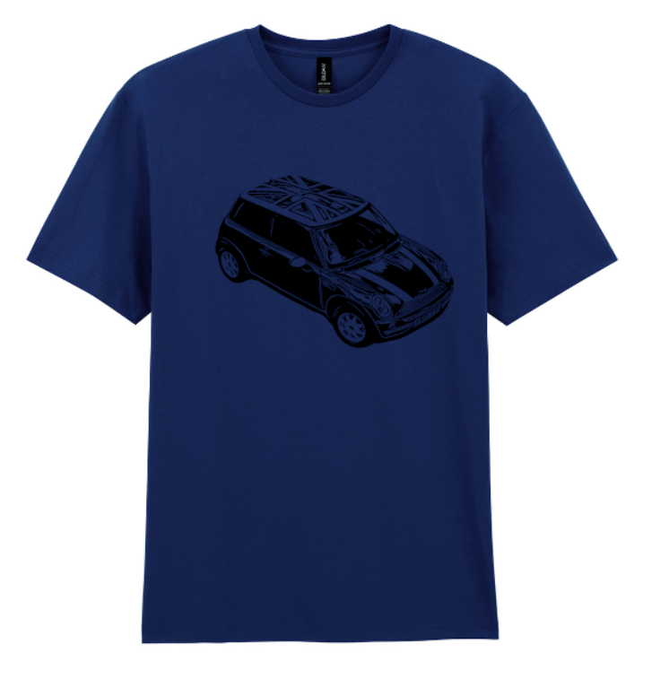 Thumbnail: Mini with union jack roof t shirt